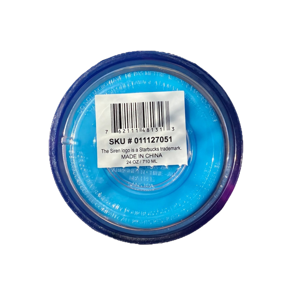 🖤 Starbucks Siren Tumbler Color Change Cold Cup Blue Christmas 2021 24oz 🖤 - Picture 12 of 12